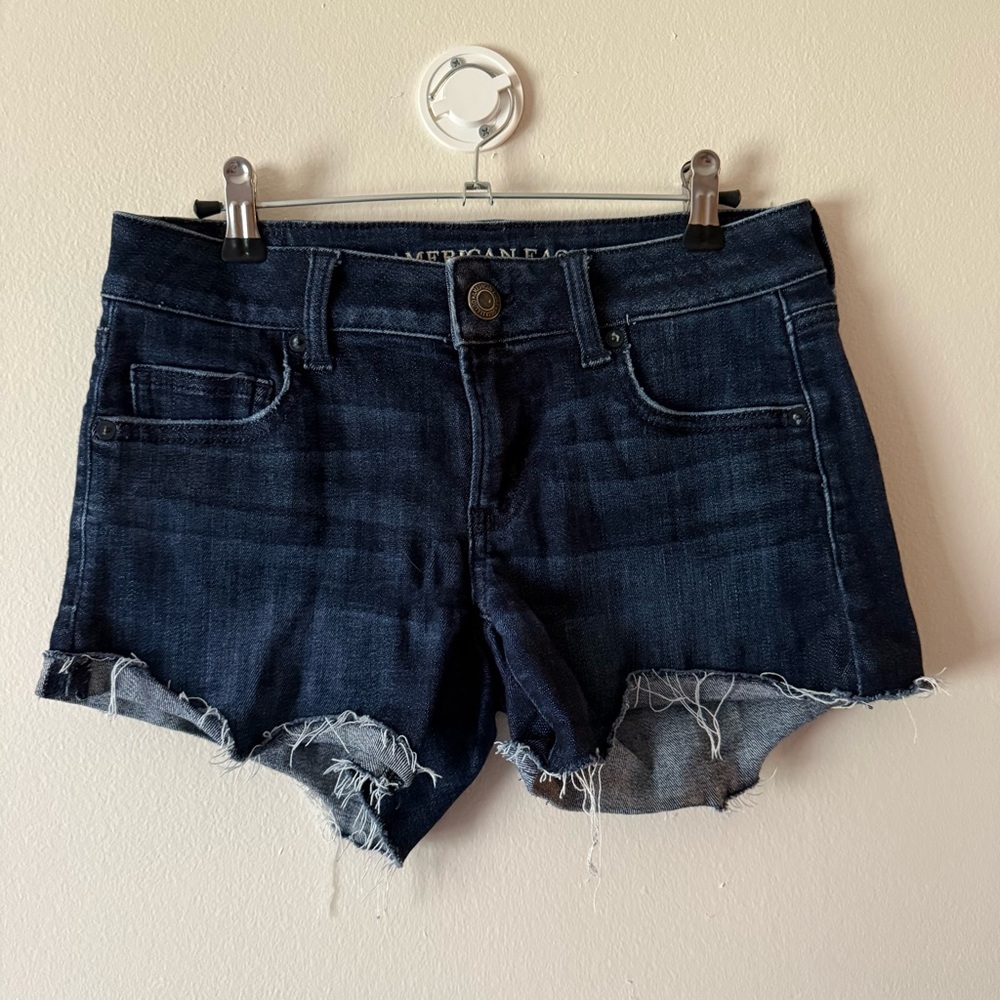American Eagle Outfitters Women's Deep Indigo Jean Shorts